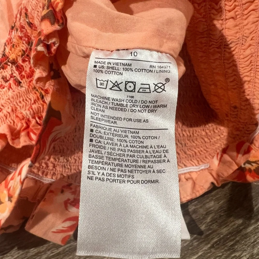 Janie and Jack size 10 Floral Romper w/pockets